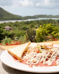 Historic Curaçao landhouse with colonial architecture and lush surroundings