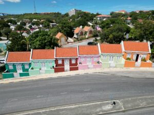 Curaçao colorful houses and streets for new residents