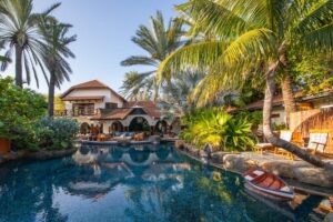Baoase Luxury Resort with private villas and pool near Mambo Beach, Curaçao