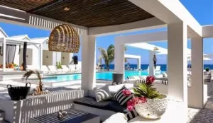 Saint Tropez Boutique Hotel in Pietermaai, Willemstad, Curaçao with oceanfront view and infinity pool