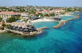 Avila Beach Hotel near Mambo Beach, Curaçao with infinity pool and private beaches